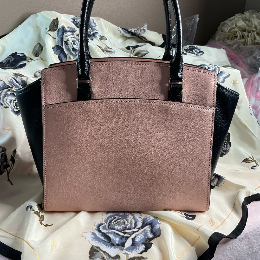 Kate Spade Pink and Black Satchel from the Cedar Street Collection - Picture 3 of 9
